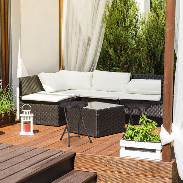 2 stk. Foldeskamler i rattan