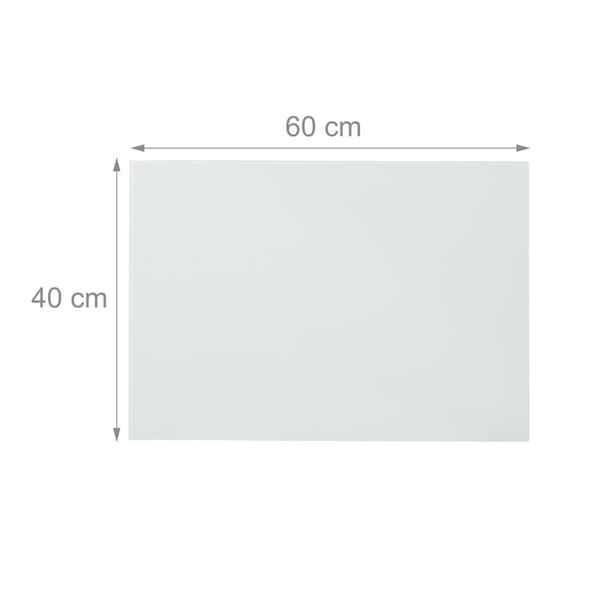 Hvidt glas magnettavle
