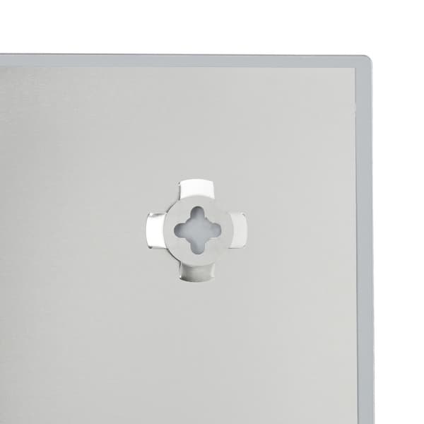 Hvidt glas magnettavle
