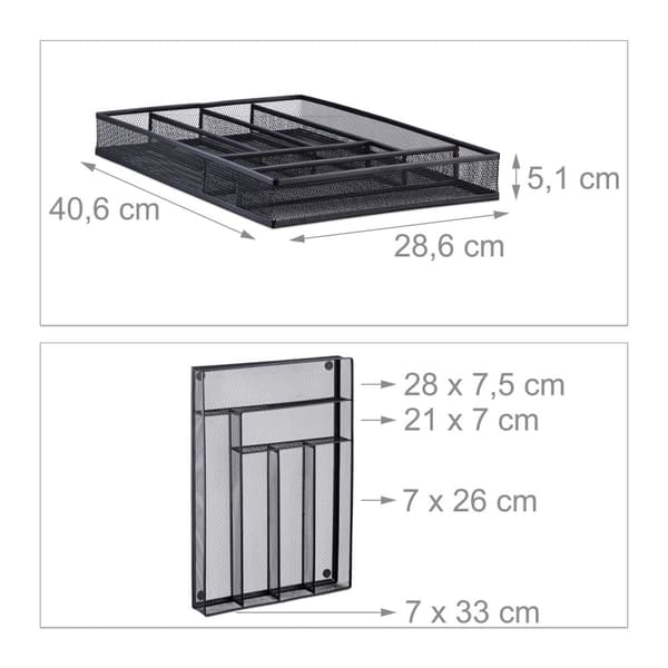 Bestikkbrett i metallnett L