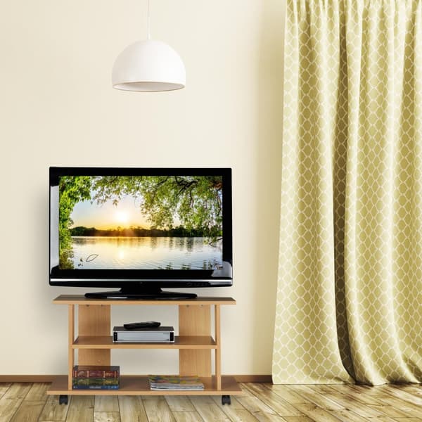 Tv-bænk, der kan rulles