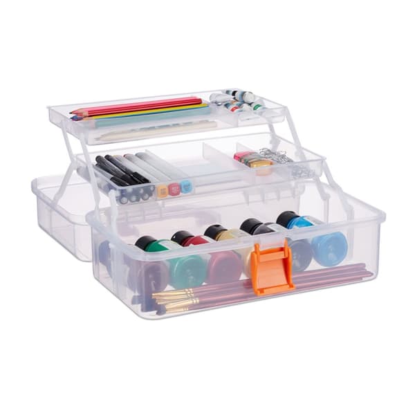 Transparent plastlåda