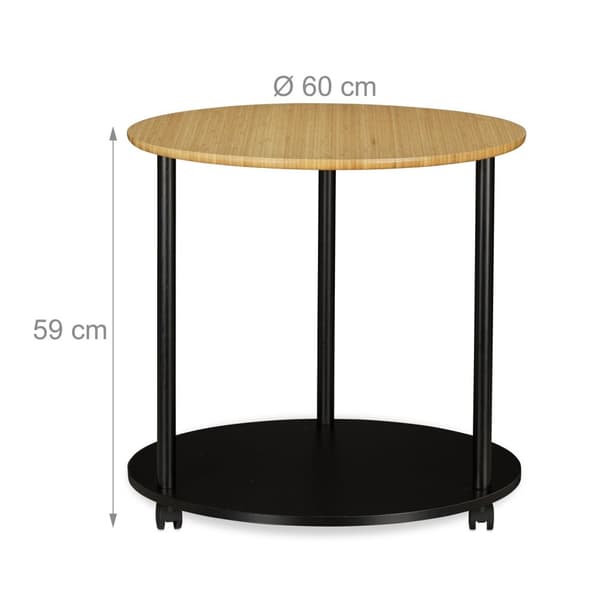 Sidebord med hjul