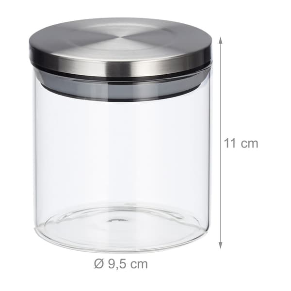3 säilytyspurkkia 380 ml