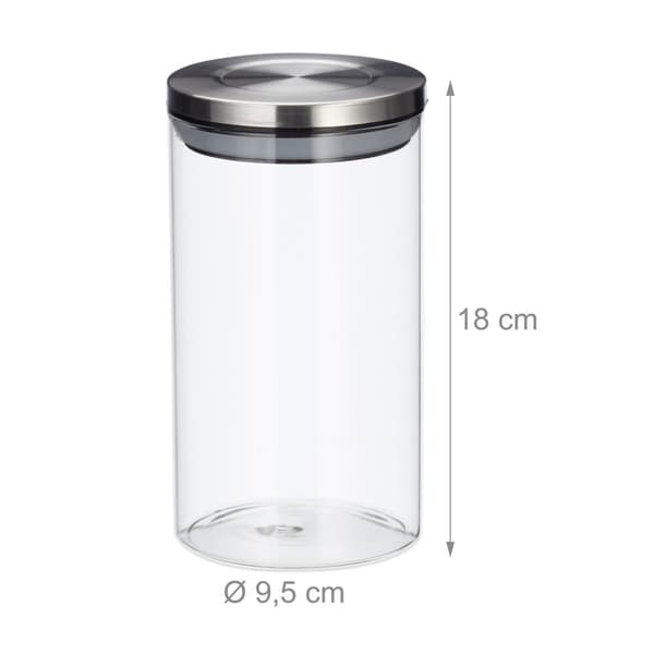 3 opbevaringsglas 1000 ml