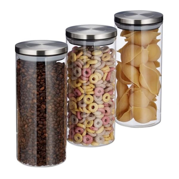 3 oppbevaringsglass 1300 ml