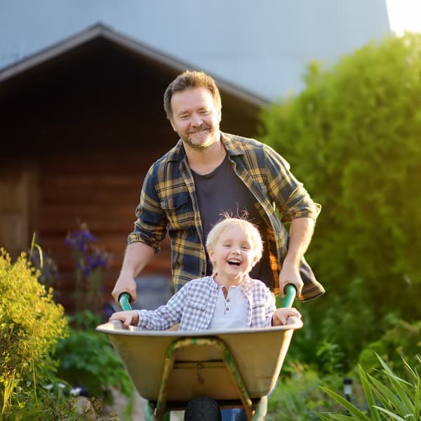 Hjul til trillebår 4,80 4,00-8 med aksel