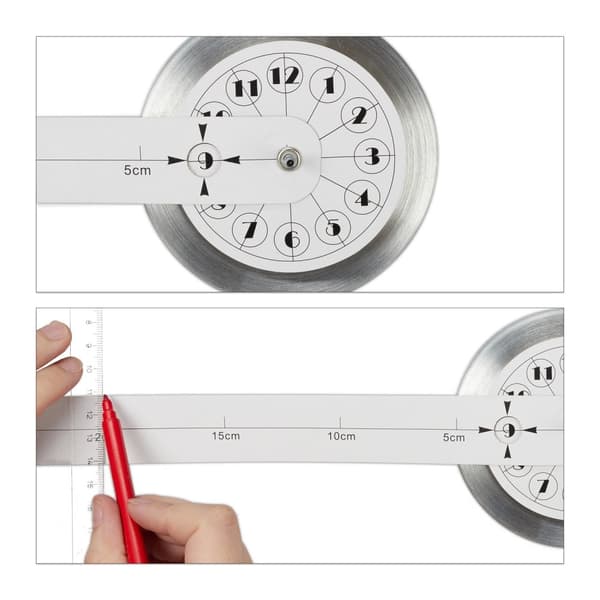 Väggklocka DIY med 3D-siffror