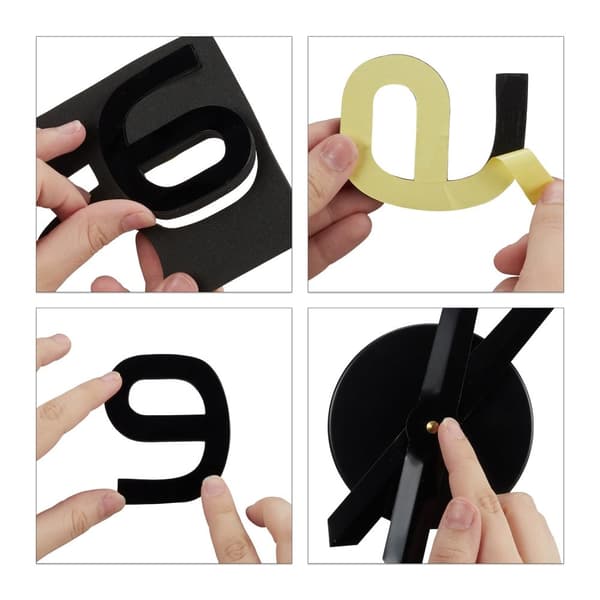 Vægur DIY med 3D-numre