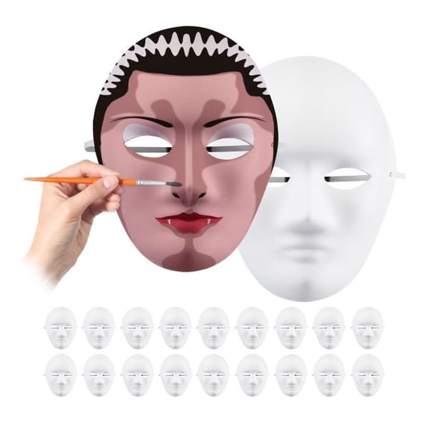 Hvid maske sæt med 20 stk