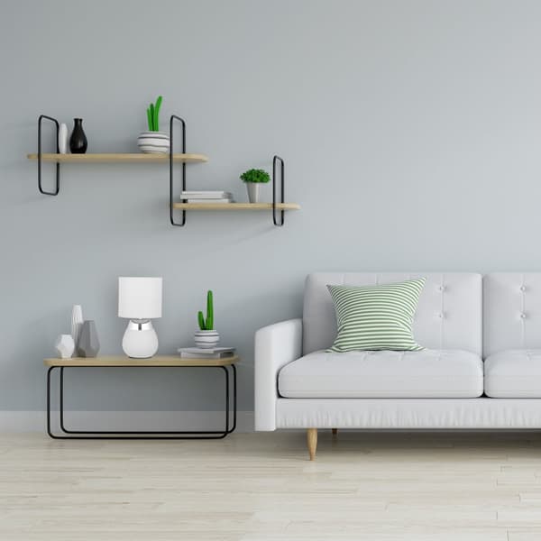 Sengelampe med touch funktion, oval