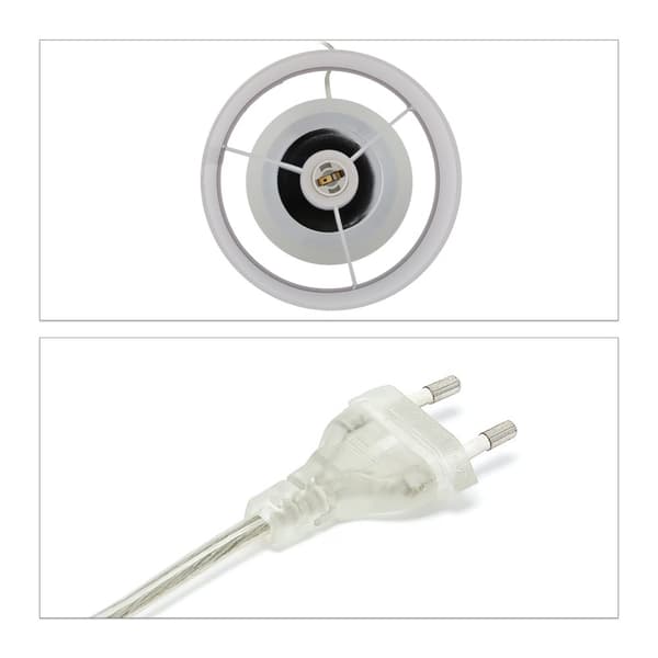 Sengelampe med touch funktion, oval