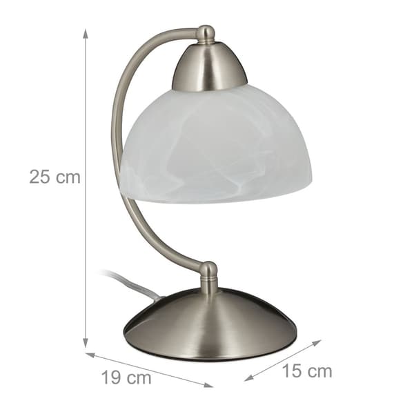 Bordslampa touchfunktion glasskärm
