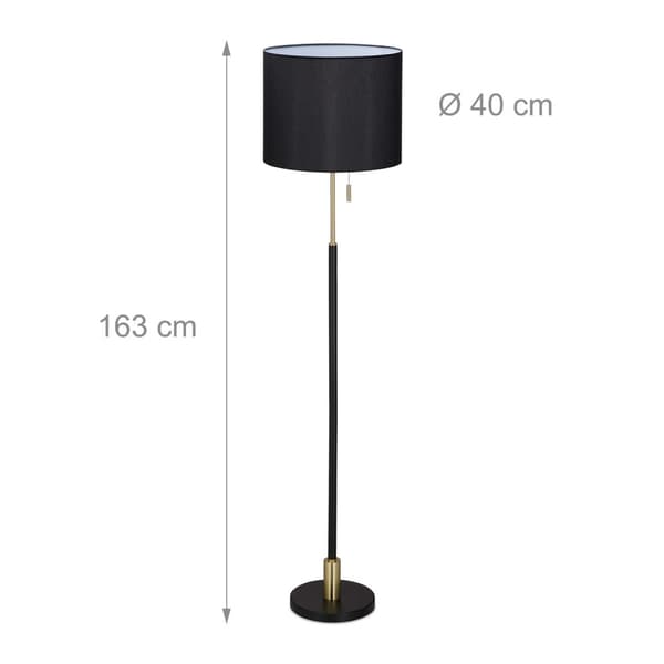 Golvlampa svart