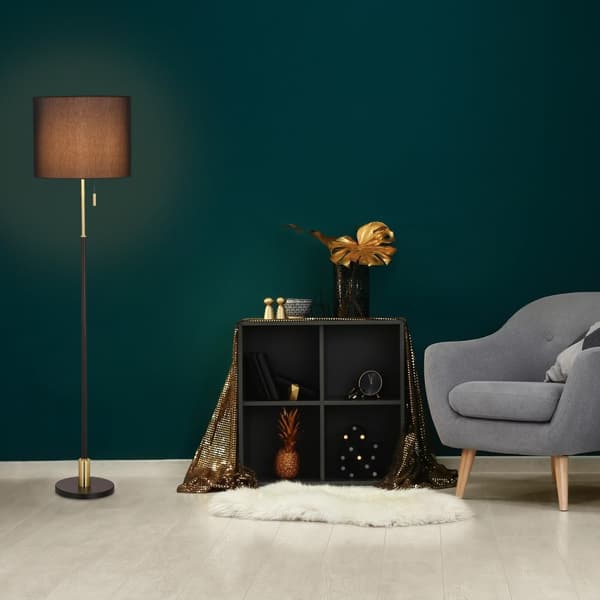 Golvlampa svart
