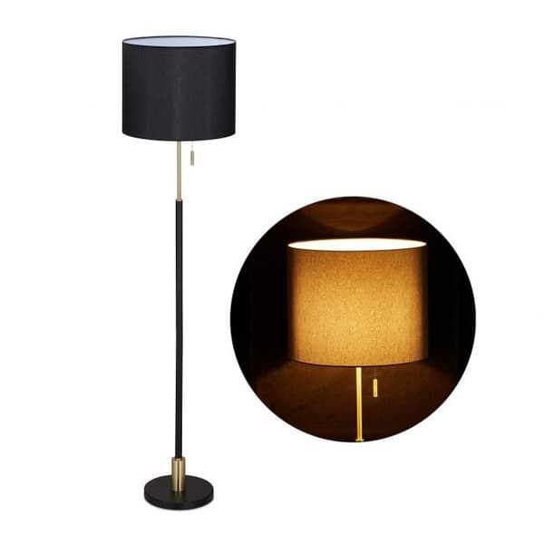 Golvlampa svart