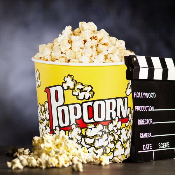 Genanvendeligt popcornspandsæt med 6 stk