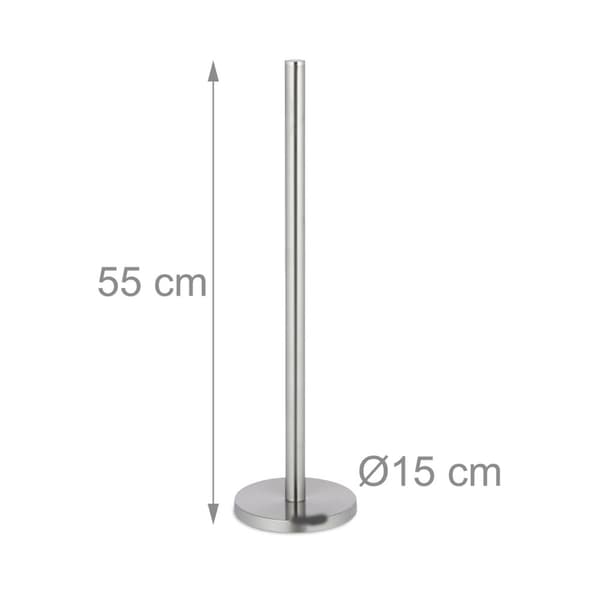 Stående toiletpapirholder i metal