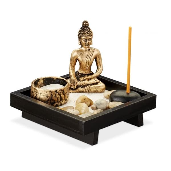 Zen-hage med Buddha