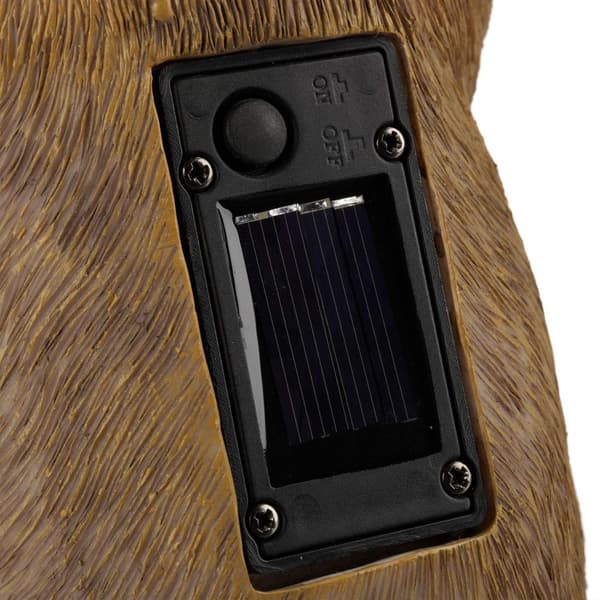 Trädgårdsfigur Marmot med solglasögon