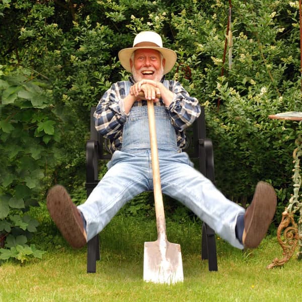 Trädgårdsstol metall i antik stil