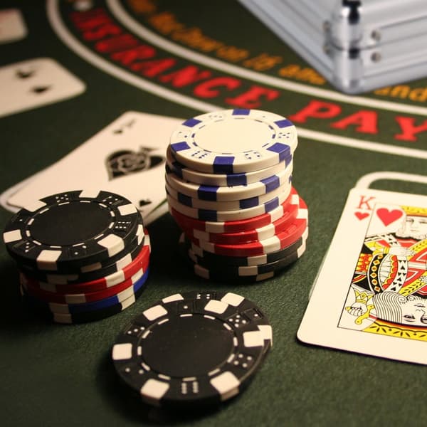 Pokerbag med 500 sjetonger