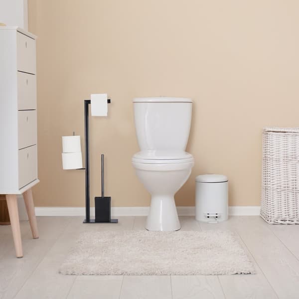 WC-stol i svart