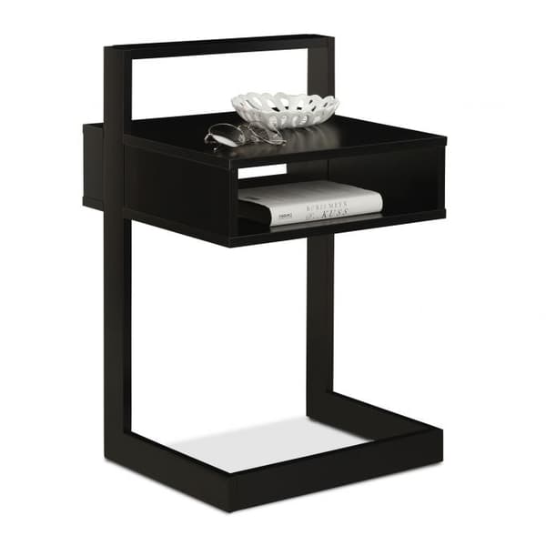 Sidebord med opbevaringsrum sort