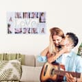 Miniatyrbilde 2 av 5: Collageramme LOVE for 10 bilder