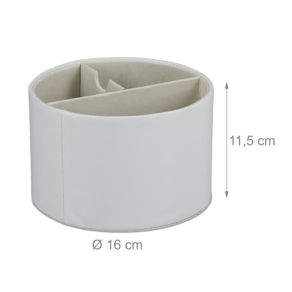 Penholder rundt læderlook