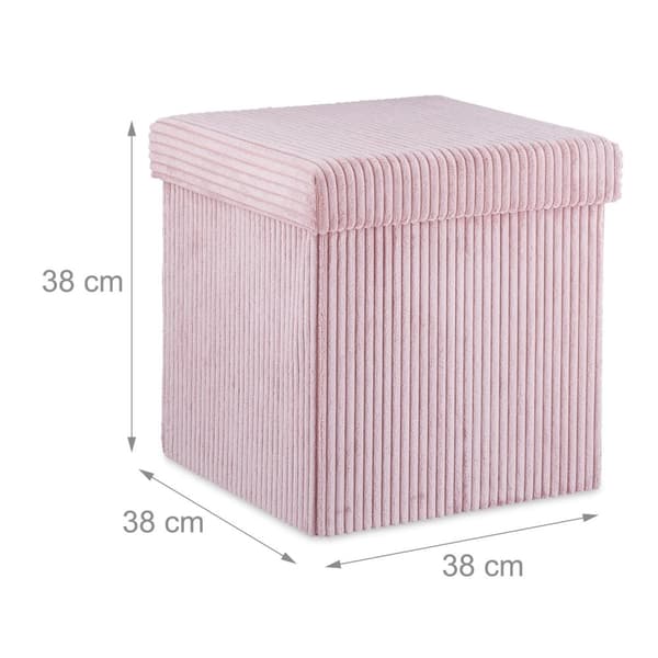 Sits Cube hopfällbar sammet