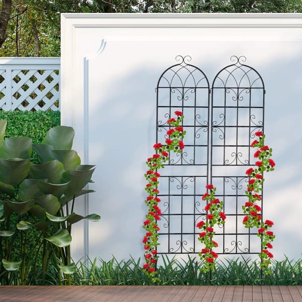 Trellis sett med 2 i landlig stil