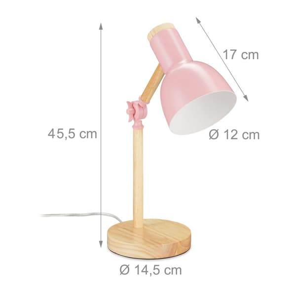 Bordlampe i træ
