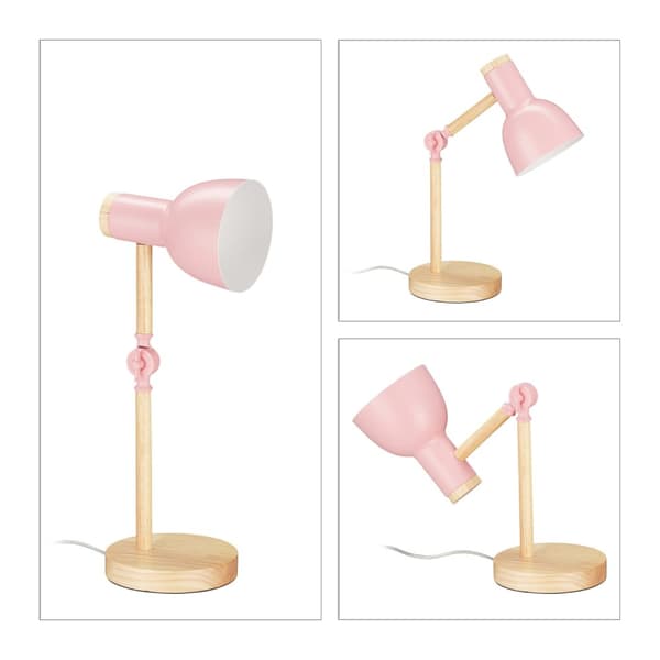 Bordlampe i træ