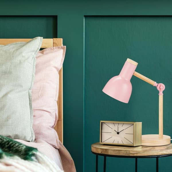 Bordlampe i træ