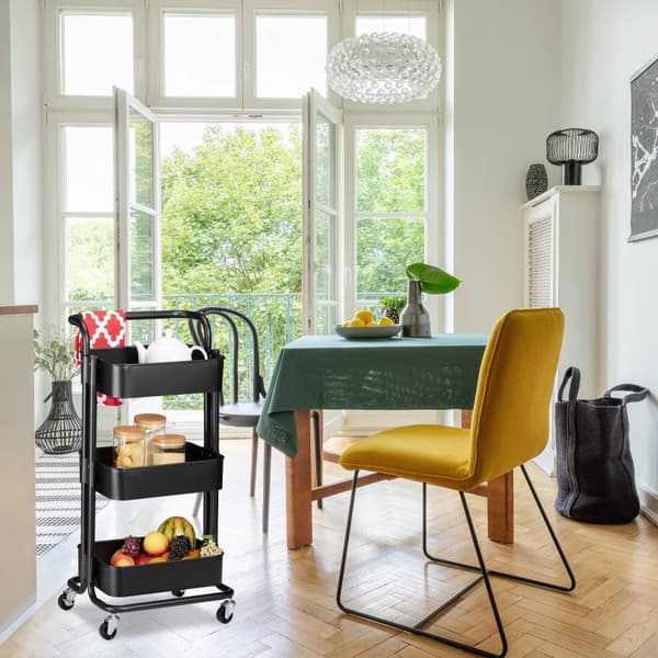 Rullvagn med 3 hyllor