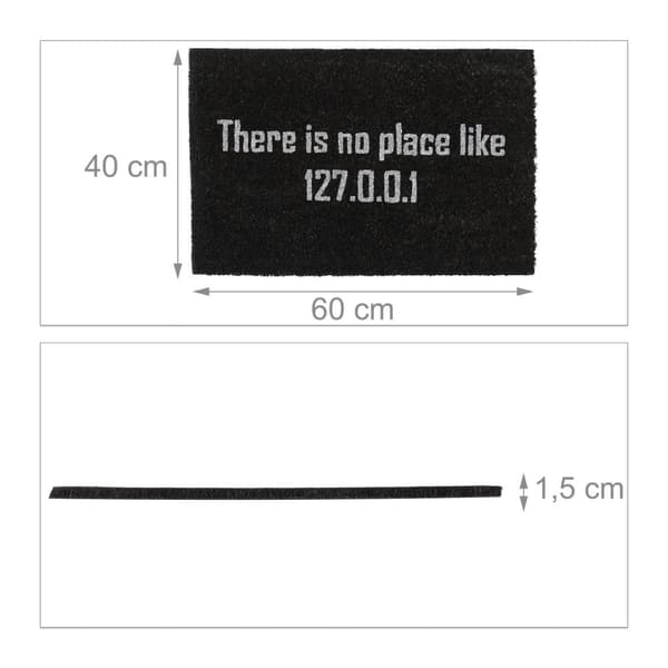 Dørmatte kokosfiber "127.0.0.1"