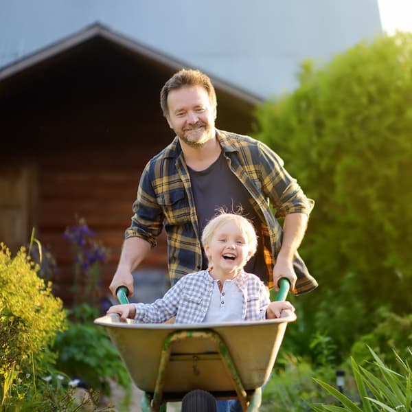 Hjul til trillebår 4,80 4,00-8 med adaptere