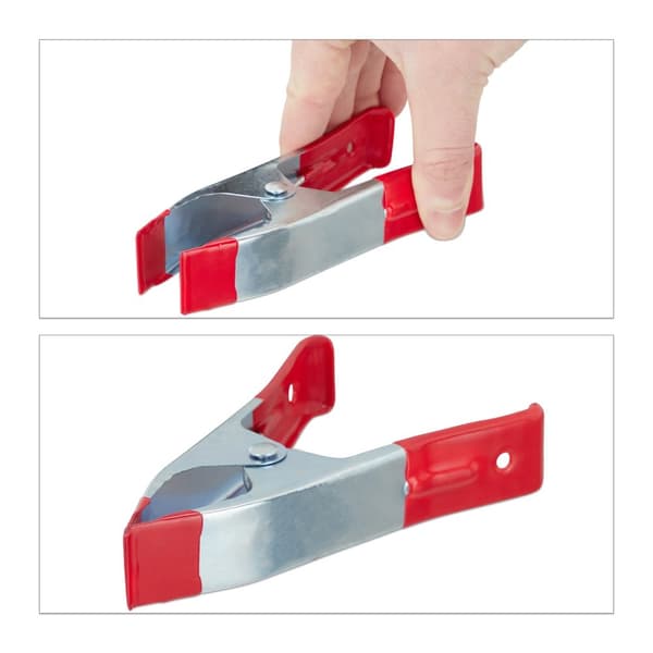 Klemmer klemmer metall sett med 6 stk