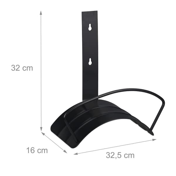 Slangeholder væg sort
