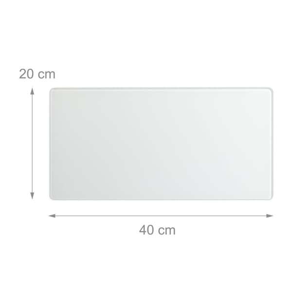 Magnetplade i sort glas