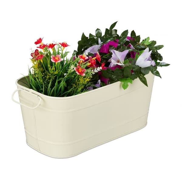Blomsterkasse i metall