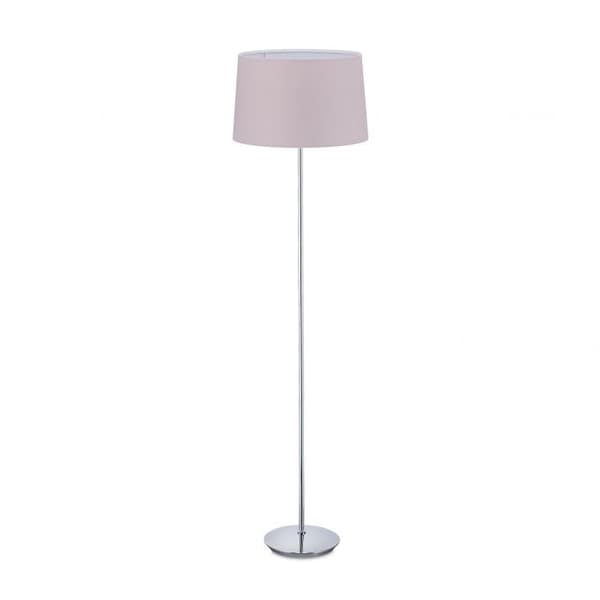 Gulvlampe med stoffskjerm
