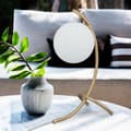 Miniatyrbilde 3 av 9: Buet bordlampe med globusform