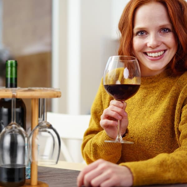 Bambus vinglasholder til 6 glas