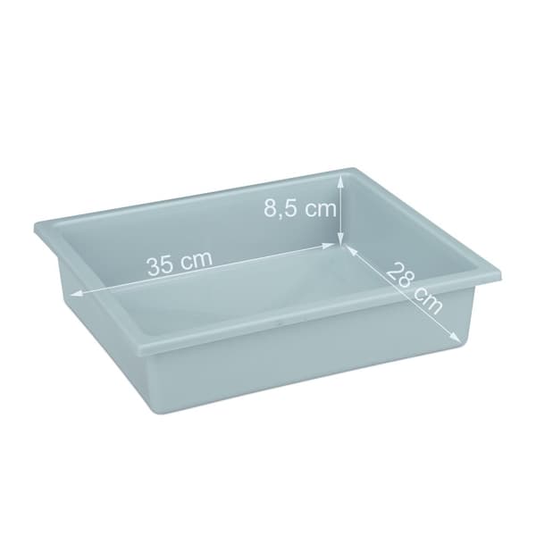 Grått plantebord med hjul