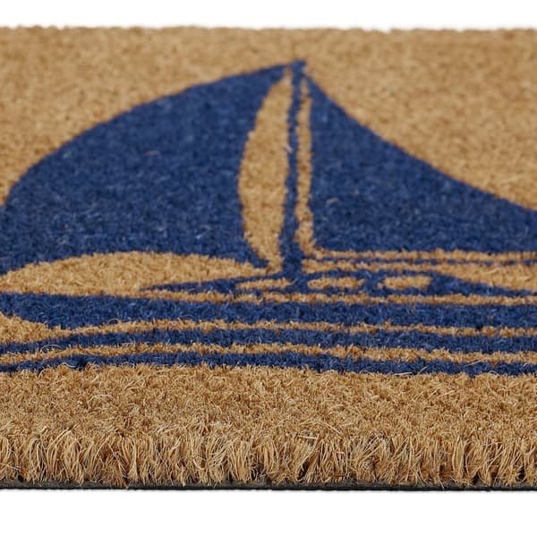 Dörrmatta kokosfiber segelbåt natur
