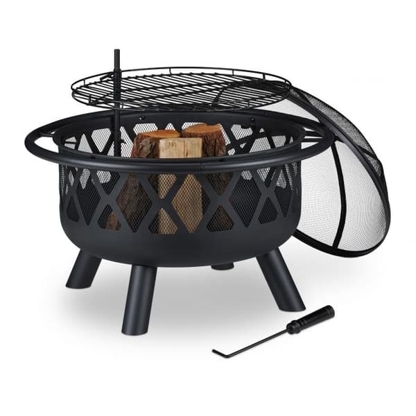 Peis med grillrist og gnistbeskyttelse