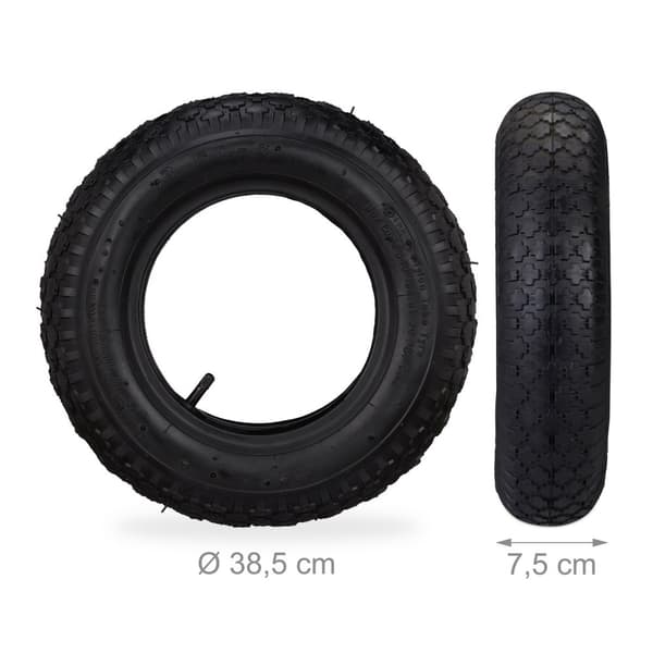 pyöräsarja 2 kottikärrylle letkulla