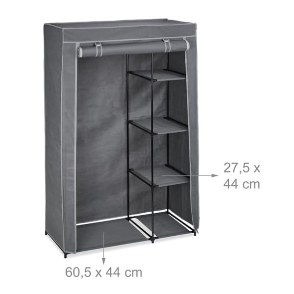 Stofgarderobe med bøjlestang